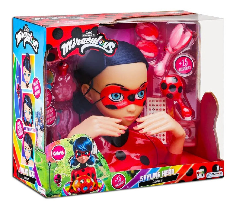 Boneca Busto Miraculous Ladybug Deluxe Multikids - Br1579