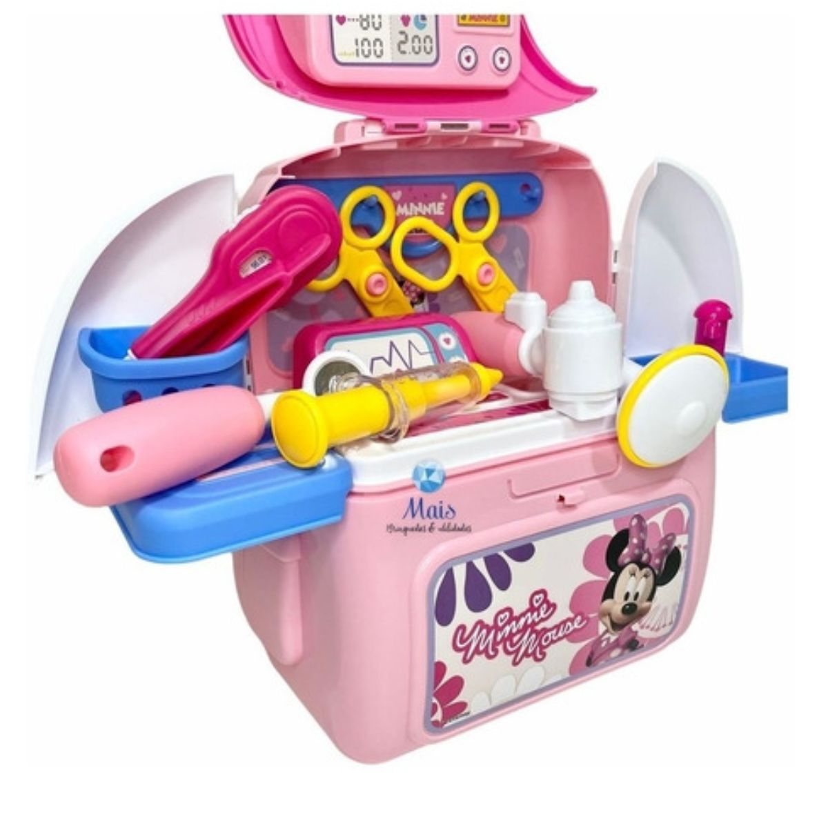 Mochila 2 X1 Kit Play Set Minnie Medico Multikids Acessorios