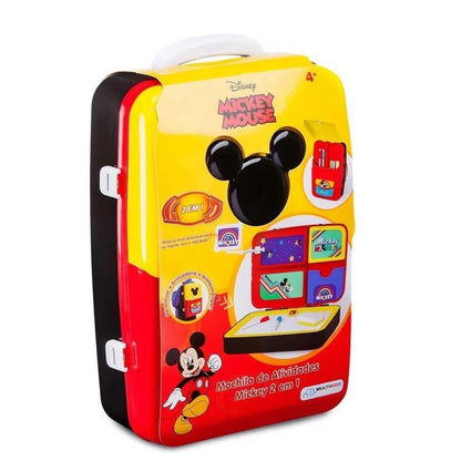 Mochila de Atividades Mickey com Acessórios 2 em 1 Multikids