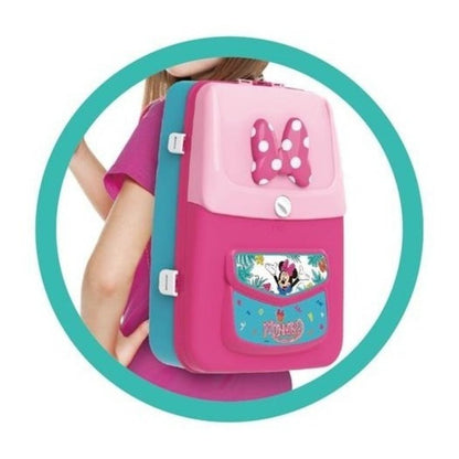 Mochila De Atividades Minnie Com Acessórios Multikids 2 Em 1