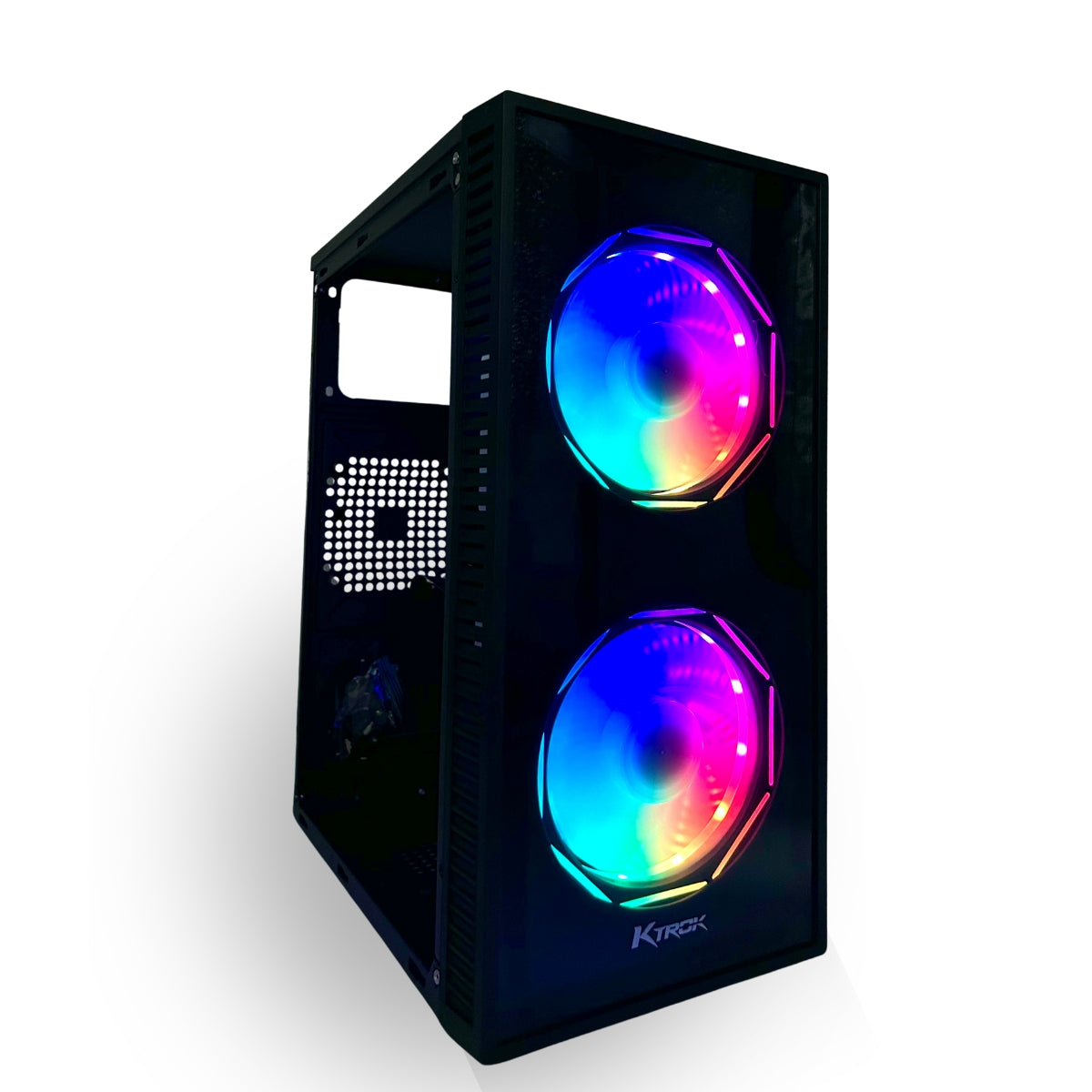 Gabinete Gamer Ktrok 2 Fans RGB Lateral Acrílico KT-15