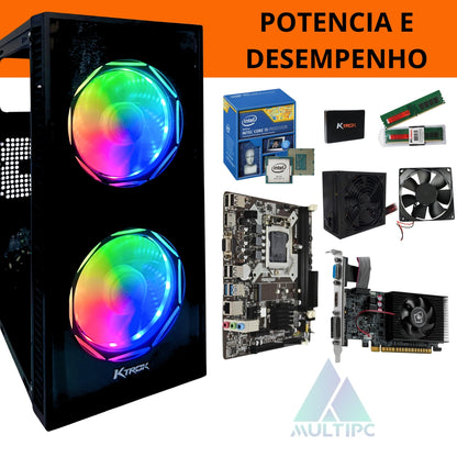 PC Gamer Nostalgic Dreams Com Mais De 3000 Jogos Emulados I5 16GB RAM SSD 512GB Windows 10 Pro Placa de Video Gforce GT610