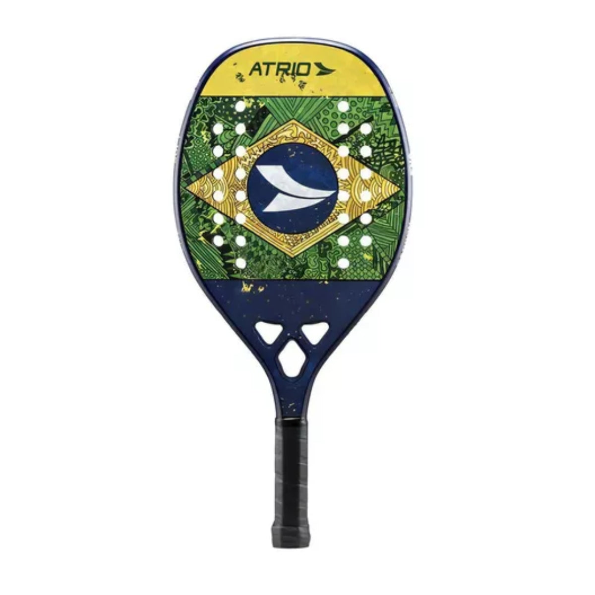 Raquete Beach Tennis Profissional 3D Fibras de Carbono Eva