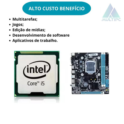 Pc Computador Intel I5 2400S 4GB DDR 3 RAM 120 SSD Win10 Pro