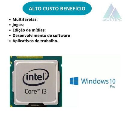 Computador Pc Intel Core I3 2100 8GB DDR3 120 SSD Win10 Pro