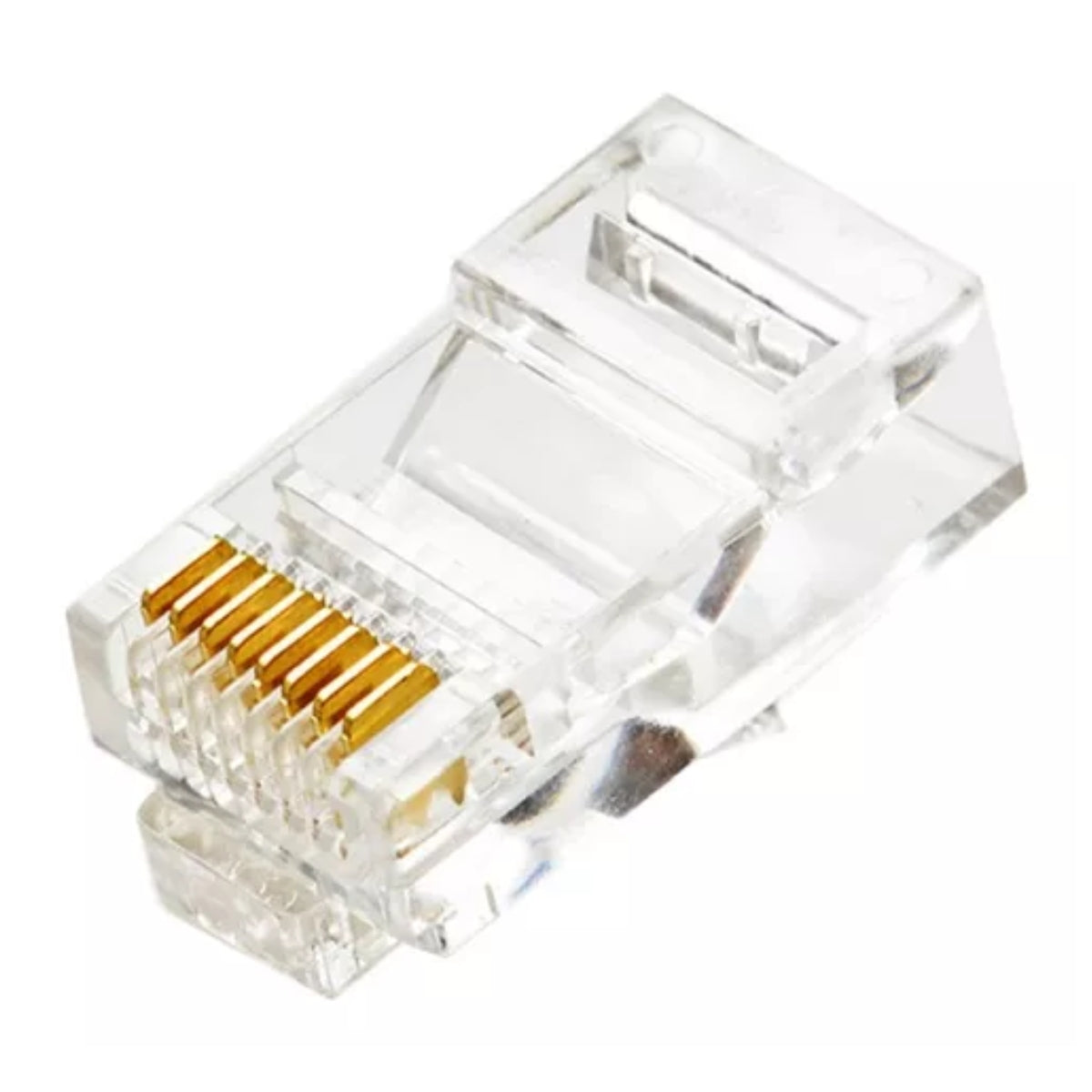 Pacote c/ 1000un Conector RJ45 Cristal 8P8C Cat5 Ethernet