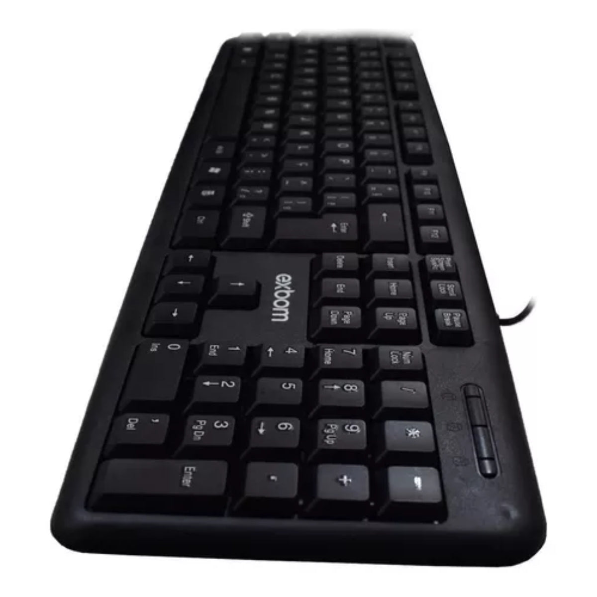 Teclado Exbom Padrão Abnt2 Com Fio USB P/ Pc Notebook Bk-102