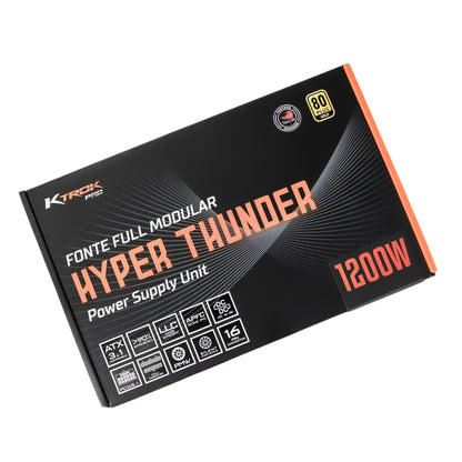 Fonte Gamer Ktrok Hyper Thunder 1200W Full Modular Gold Atx 3.1