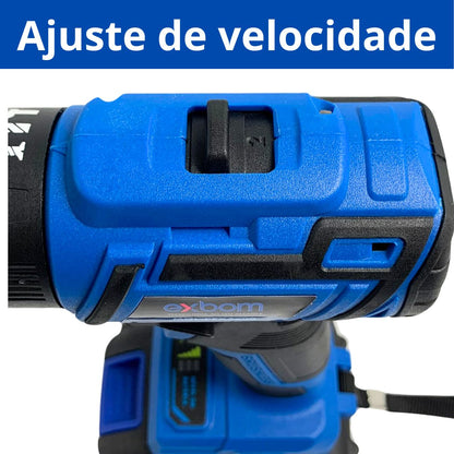 Furadeira Parafusadeira Sem Fio Com 2 Baterias de 36V + Estojo Bivolt