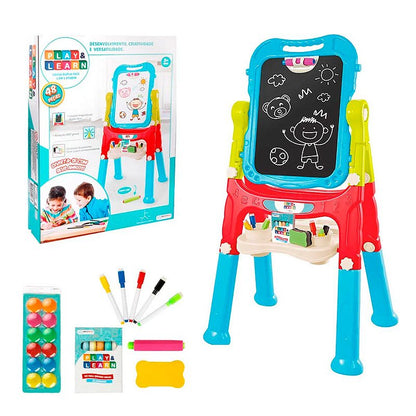 Lousa Mágica Play & Learn Dupla Face 2 Em 1 Multikids BR1214