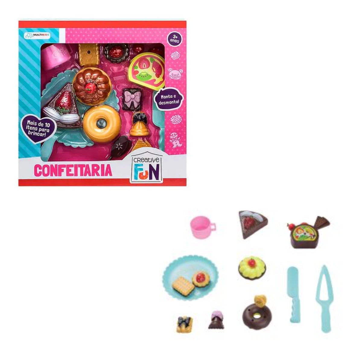 Confeitaria Brinquedo Infantil Creative Fun Multikids BR602