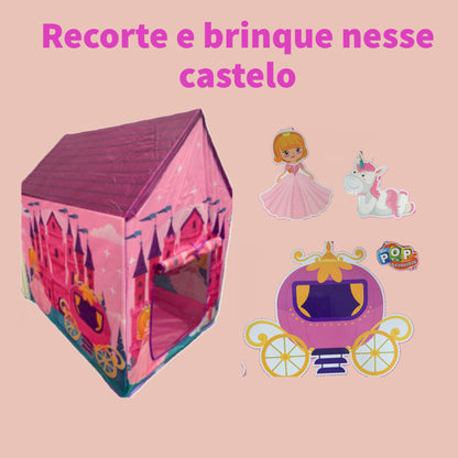 Barraca Infantil Tenda Cabana Princesa Love Castelo Menina