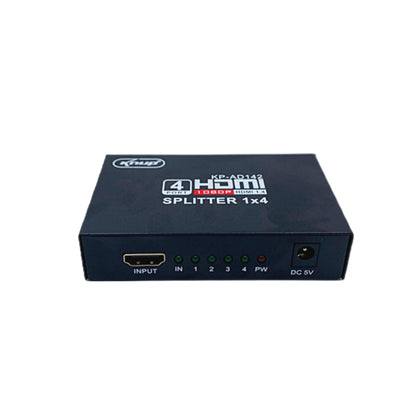 Splitter Distribuidor Hdmi 1x4 3d Divisor Full Hd 1.4 1080p