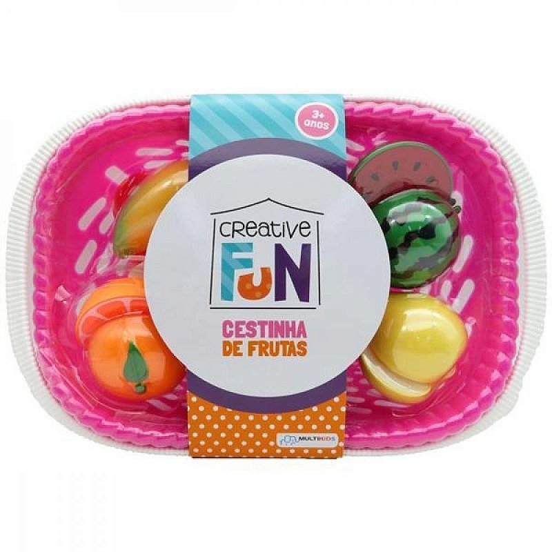 Brinquedo Infantil Cestinha De Legumes c/ Faca e Tabua