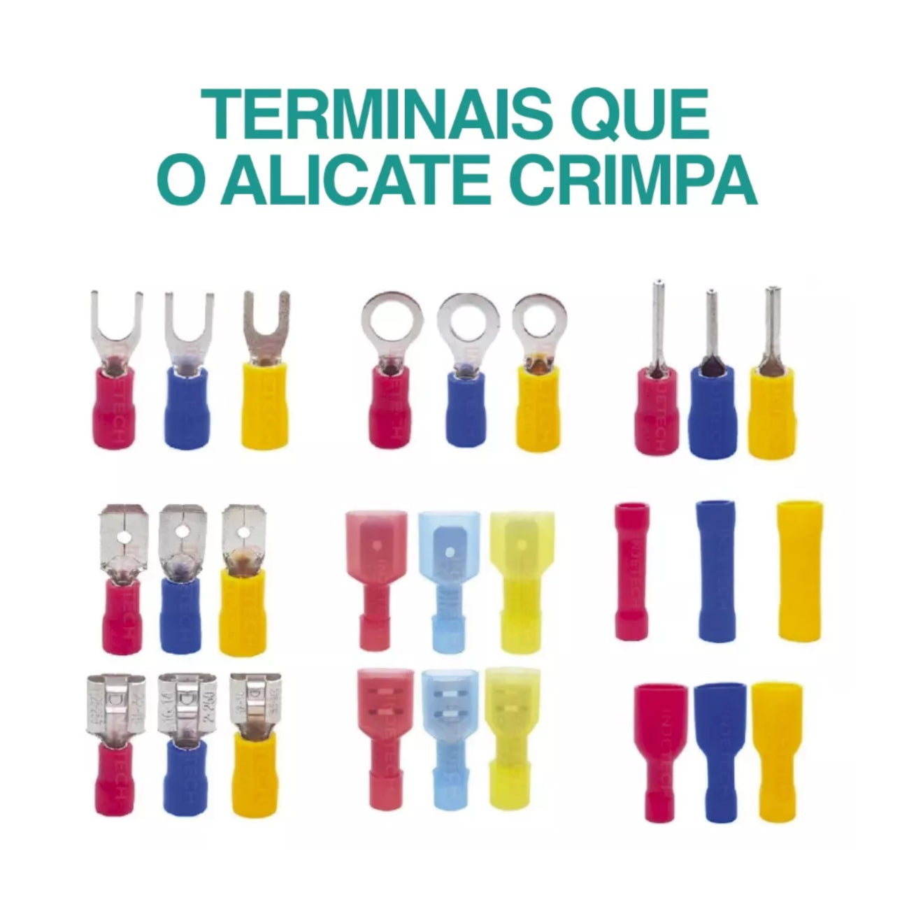 Alicate Multifuncional Para Terminal Elétrico Ilhós  8 em 1