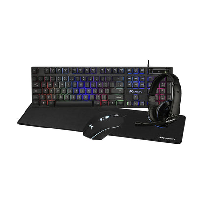 Kit Gamer 4x1 Ktrok Sensation Led 3200DPI Mousepad Grande