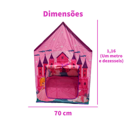 Barraca Infantil Tenda Cabana Princesa Love Castelo Menina